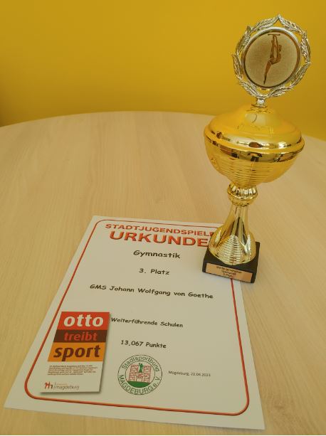 Pokal Stadtjugendspiele Goetheschule